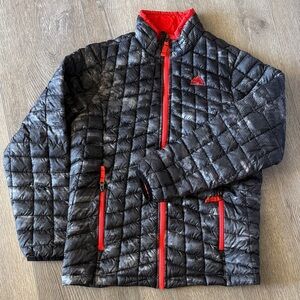 Boys Quilted Jacket Snozu Youth Ribbed Warm Outdoor Winter Coat Size L 14-16
